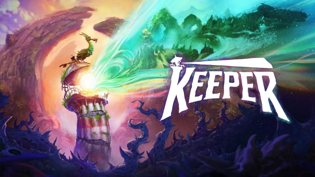 Il logo di Keeper con un faro intriso di magia