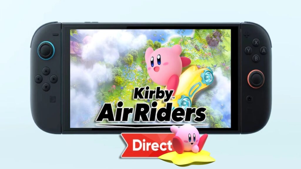 Kirby di Kirby Air Raiders in un Nintendo Switch 2