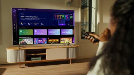 Un TV LG con Gaming Portal e Tetris