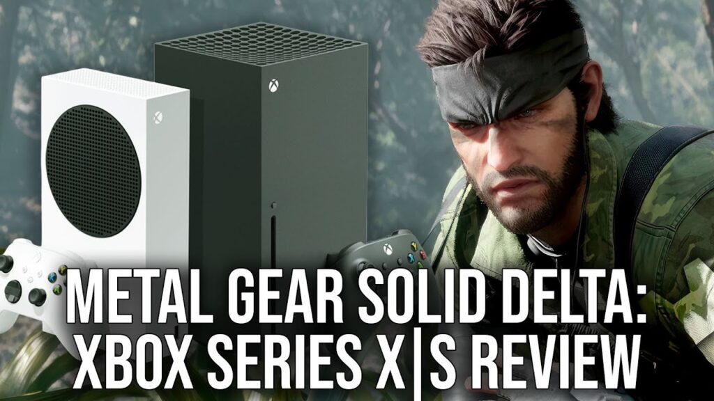 Naked Snake di Metal Gear Solid Delta: Snake Eater con al fianco una Xbox Series X e Series S