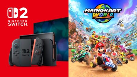 Un Nintendo Switch 2 con Mario Kart World