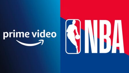 I loghi di Prime Video ed NBA
