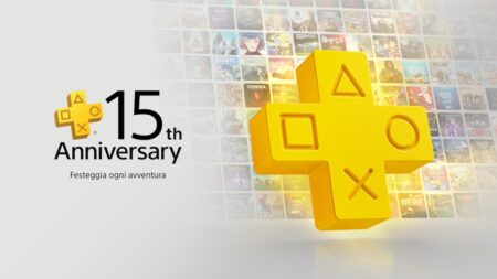 Il logo dei 15 anni del PlayStation Plus