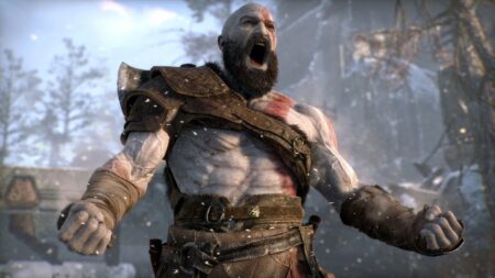 Kratos di God of War arrabbiato