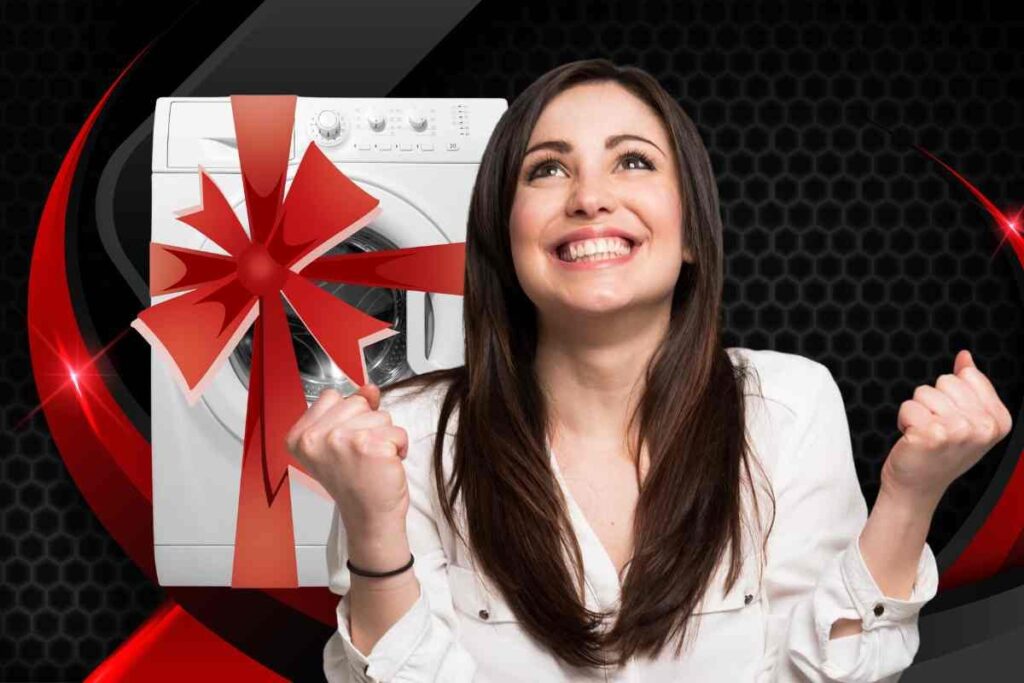 Lavatrice con fiocco