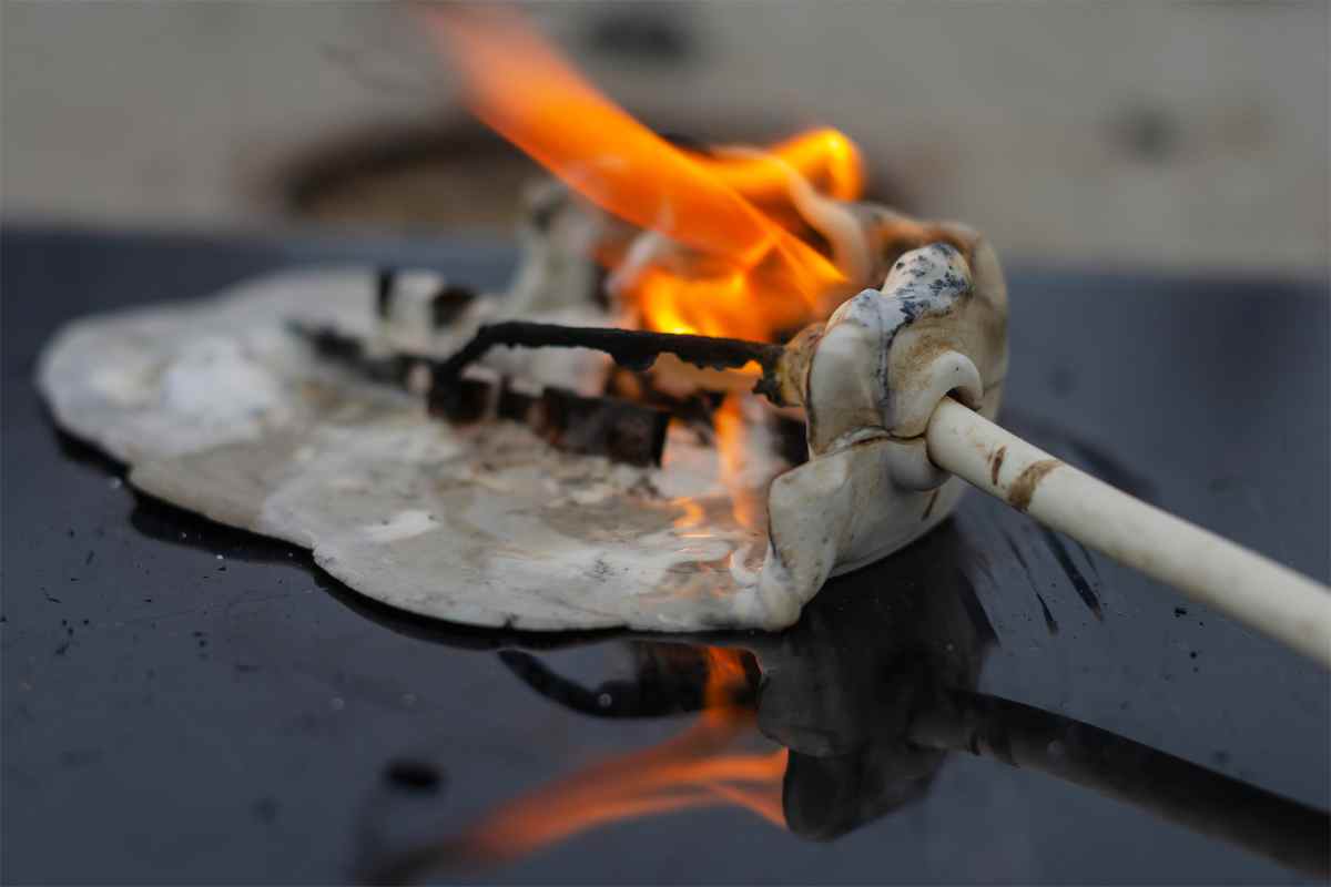 Presa multipla incendiata