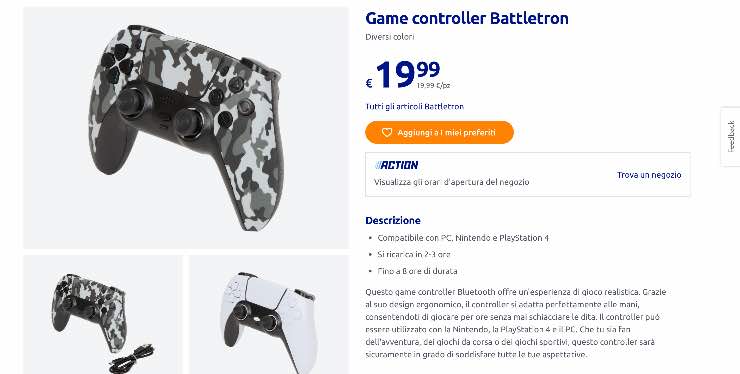 Game controller Battletron a soli 19,99 euro