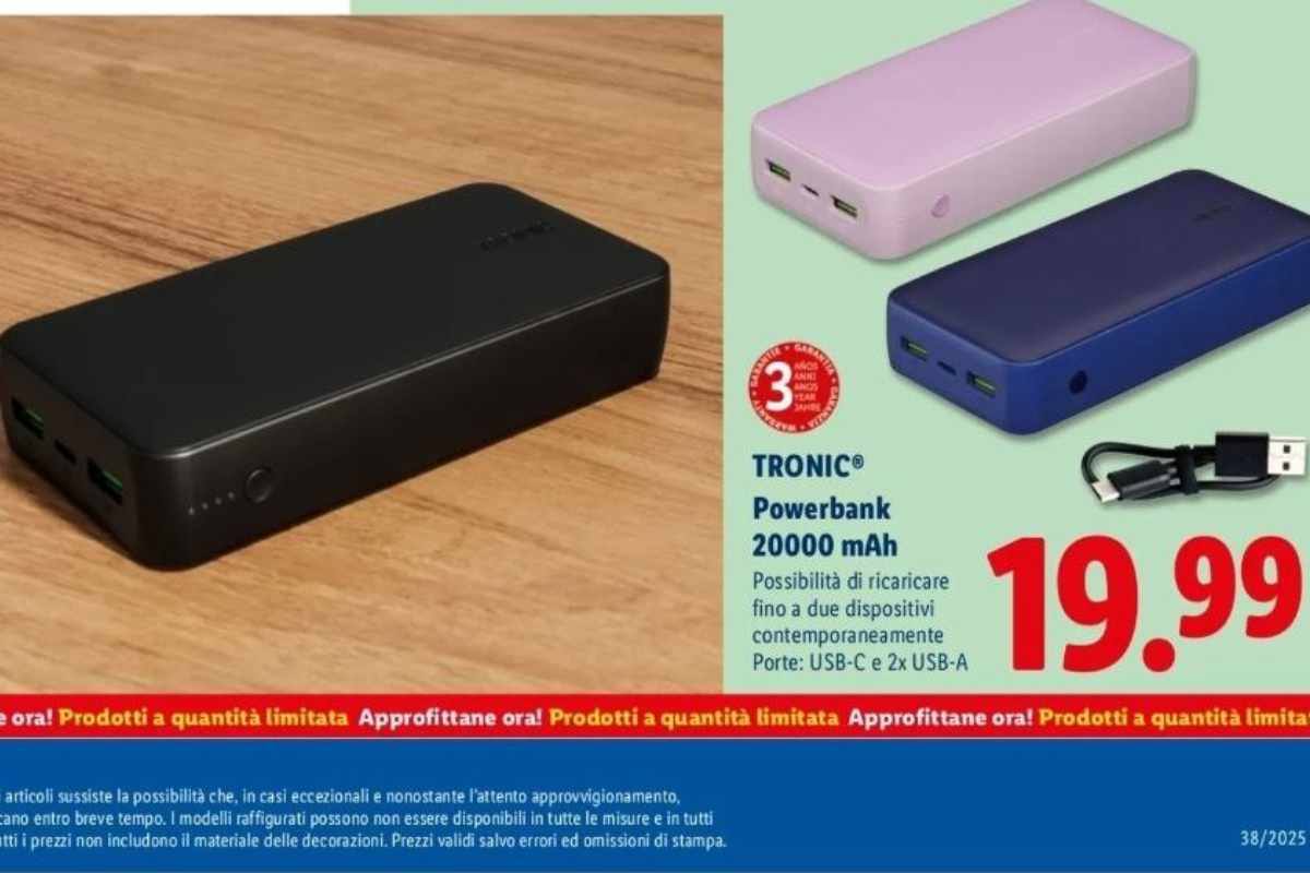 La PowerBank mega capiente di Lidl