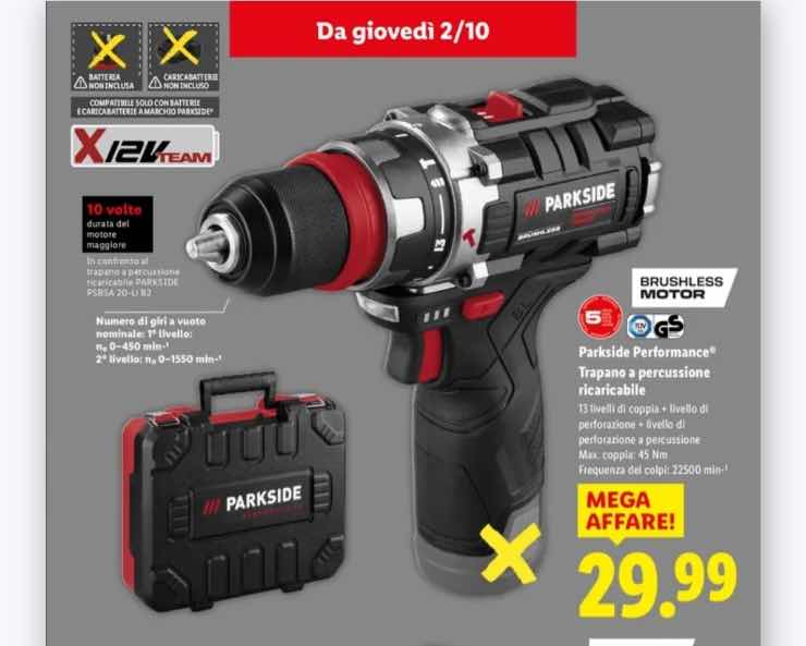 Trapano a soli 29,99 euro