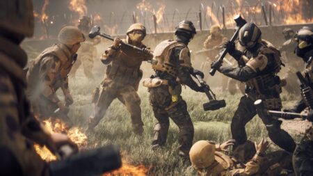 I soldati di Battlefield con dei martelli in mano