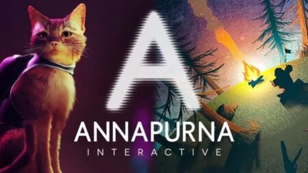 Il logo di Annapurna Interactive con il gatto di Stray