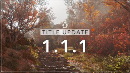 Il logo del Title Update 1.1.1 di Assassin's Creed Shadows