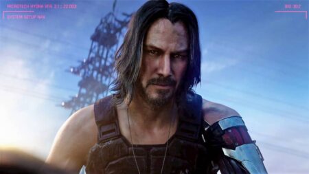 Keanu Reeves con Jonny Silverhand di Cyberpunk 2077