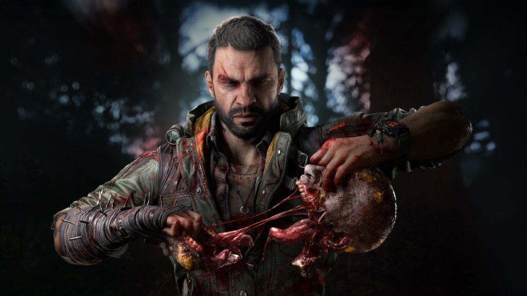Il protagonista di Dying Light: The Beast mentre uccide uno zombie