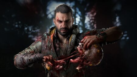Il protagonista di Dying Light: The Beast mentre uccide uno zombie