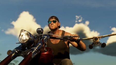 Jason di GTA 6 su una moto