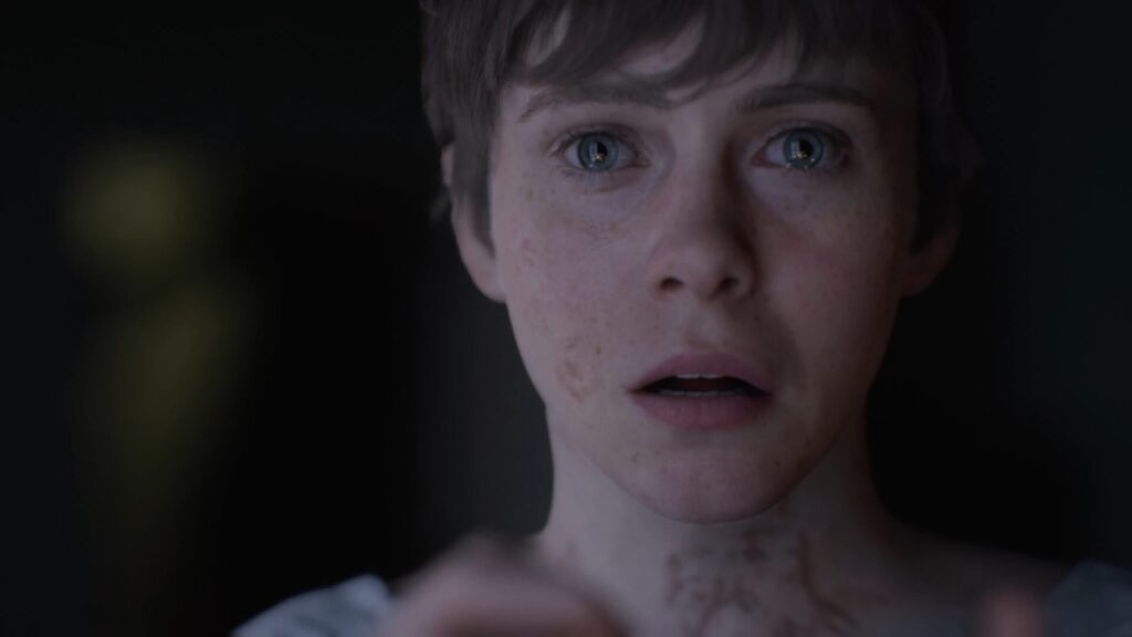 La protagonista di OD con un'espressione preoccupata