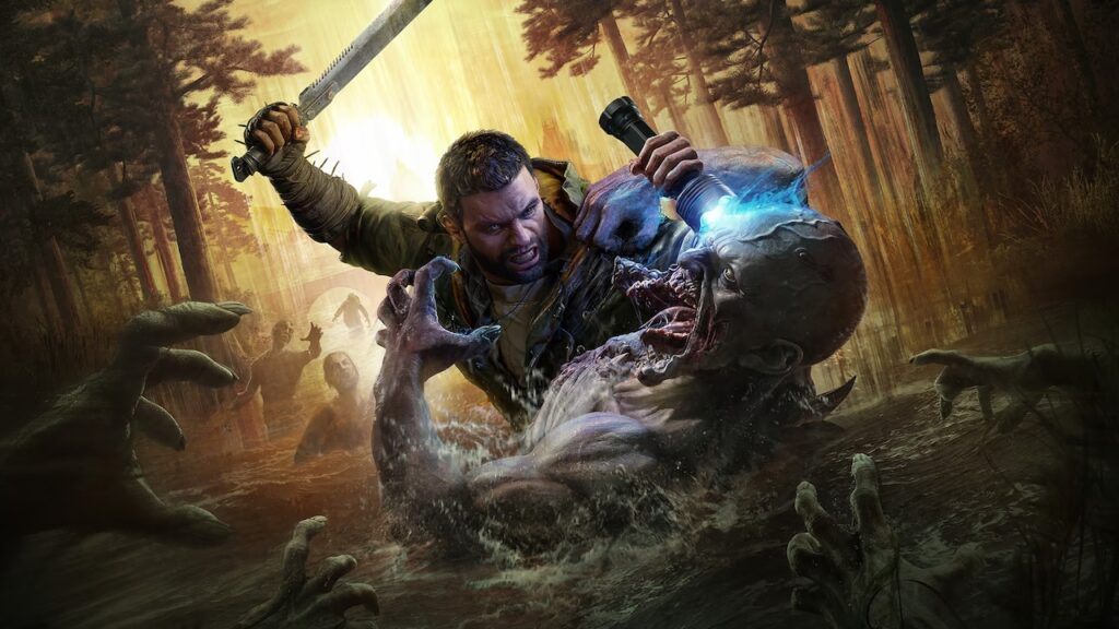 Il protagonista di Dying Light: The Beast contro uno zombie