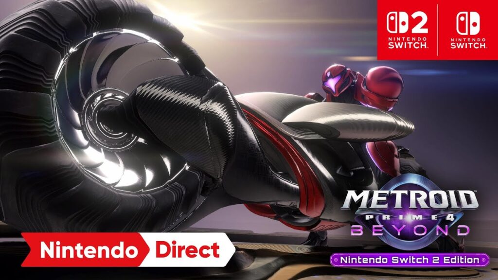 Samus Aran Metroid Prime 4 su una moto