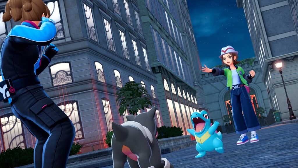 Due allenatori di Leggende Pokémon: Z-A