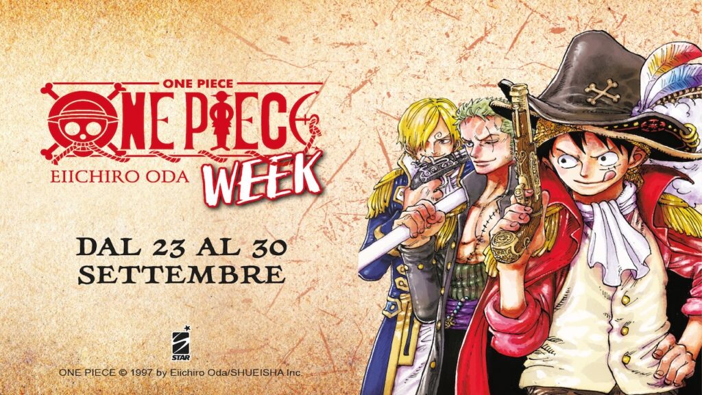 I protagonisti di One Piece per la Week di Star Comics