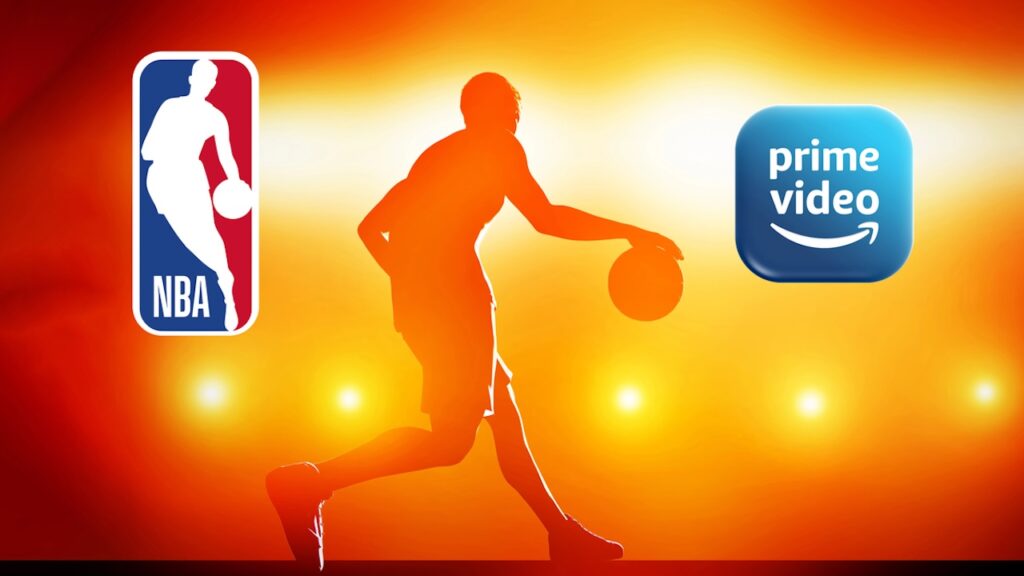 Il logo di NBA e Prime Video
