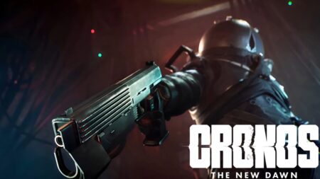 Il protagonista di Cronos: The New Dawn con una pistola in mano