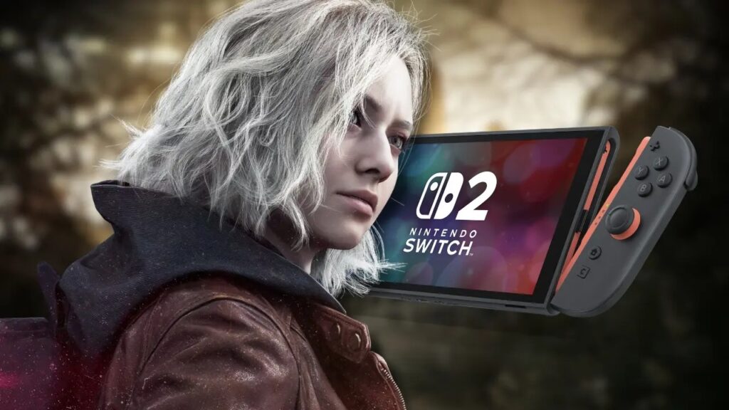 Grace di Resident Evil Requiem con al fianco un Nintendo Switch 2