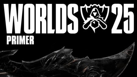 Il logo del Worlds 25 di Riot