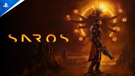 Il logo ed il protagonista di Saros