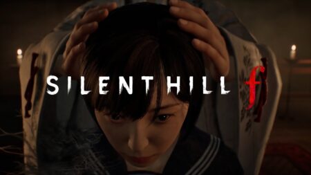 Il logo di Silent Hill f con la protagonista