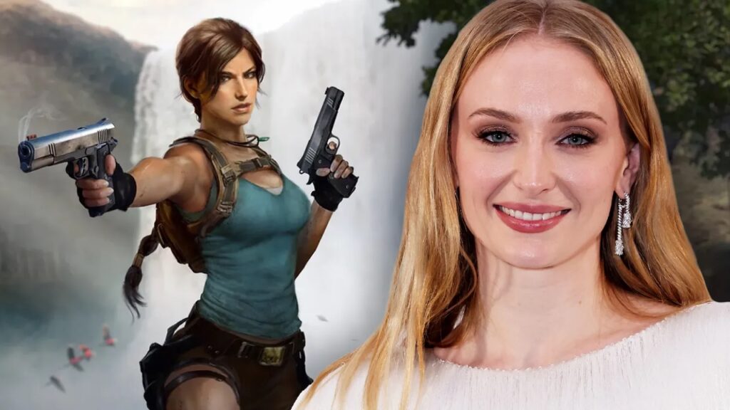 Sophia Tarner con al fianco Lara Croft di Tomb Raider