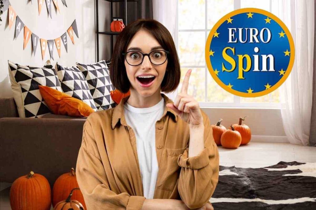 Prepara la tua casa per Halloween con le offerte Eurospin, i tuoi amici ti invidieranno Donna con idea e zucche