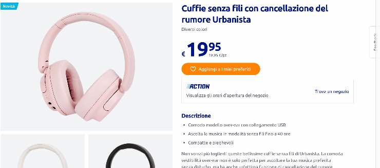 Cuffie senza fili Urbanista a soli 19,95 euro