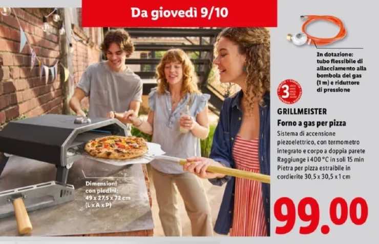 Forno Grillmeister da 99 euro da Lidl