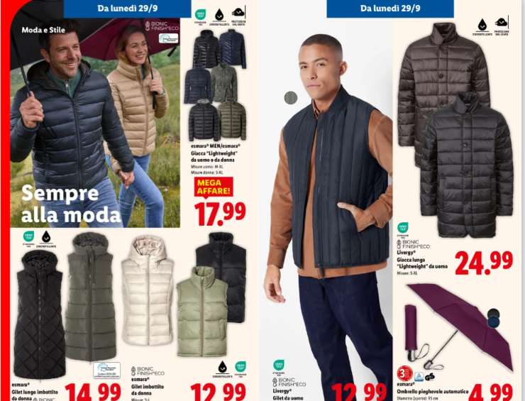 Giubotti offerta LIDL