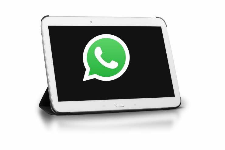 Tablet WhatsApp nuova interfaccia