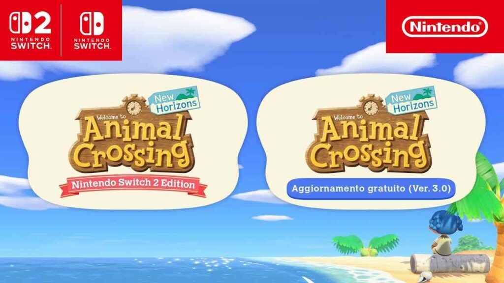 I loghi di Animal Crossing: New Horizons per Nintendo Switch 2