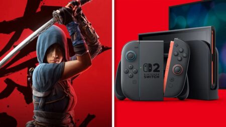 Naoe di Assassin's Creed Shadows ed un Nintendo Switch 2