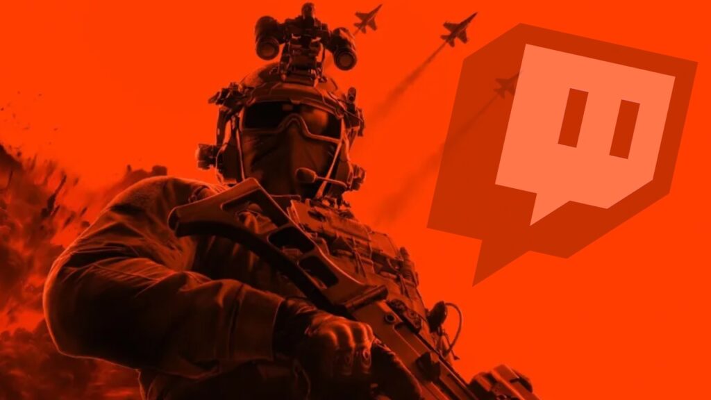 Un soldato di Battlefield 6 con il logo di Twitch Drops