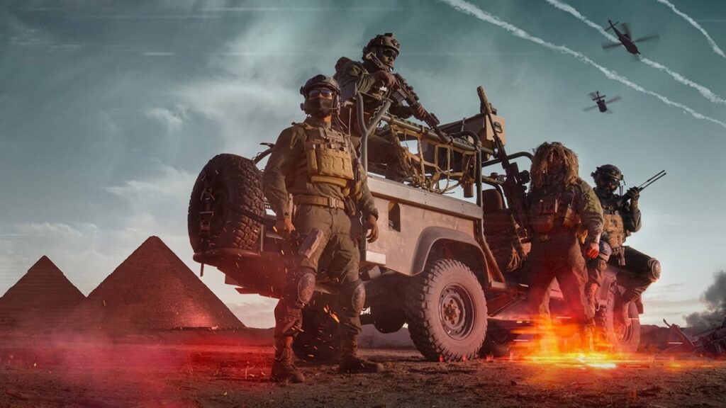 Dei soldati di Battlefield 6 su una jeep