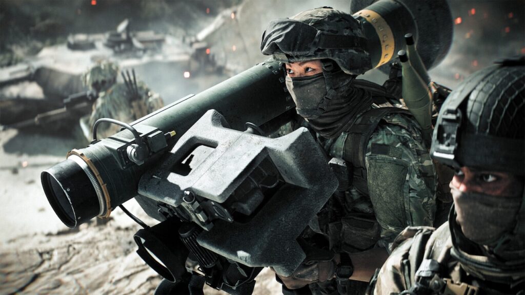 Alcuni soldati di Battlefield 6 con dei lanciarazzi in mano