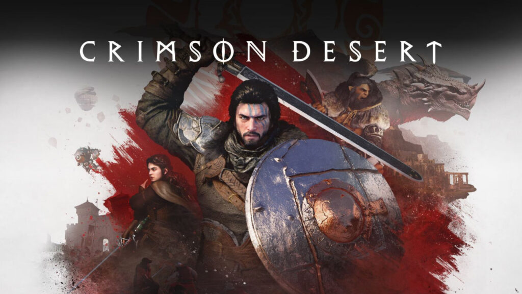 Il logo di Crimson Desert con i protagonisti