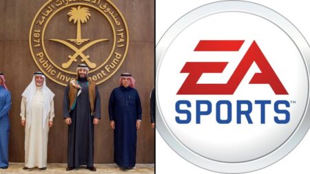 Alcuni esponenti di PIF ed il logo di EA