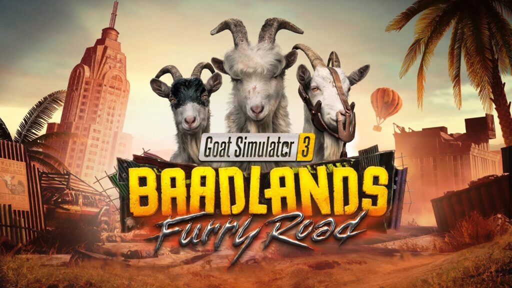 Le tre capre di Goat: Simulator Badlands: Furry Road