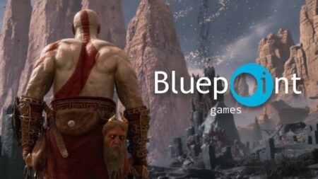 God of War, un leak mostra le prime immagini del gioco multiplayer di Bluepoint cancellato Kratos di God of War con il logo di Bluepoint Games