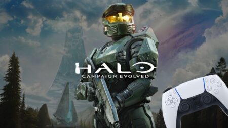 Halo: Campaign Evolved include una funzionalità esclusiva su PS5, svela Microsoft Master Chief di Halo: Campaign Evolved con il DualSense di PS5 al fianco