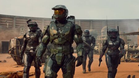 Master Chief ed altri Spartan della serie TV di Halo