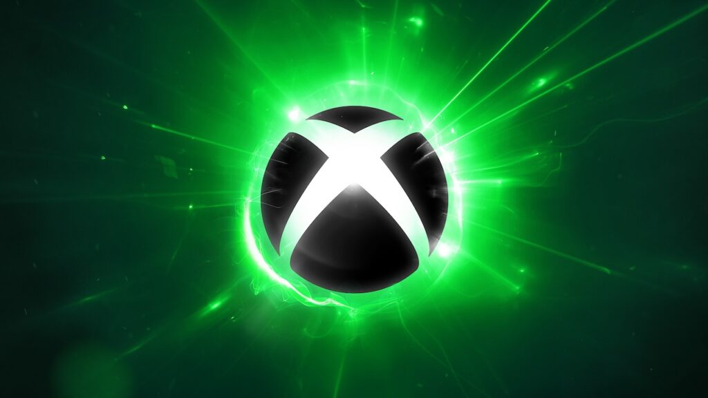 Il logo di Xbox su uno sfondo verde
