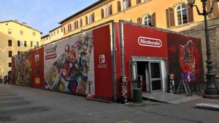 Uno stand di Nintendo al Lucca Comics & Games 2025